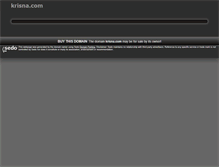 Tablet Screenshot of krisna.com
